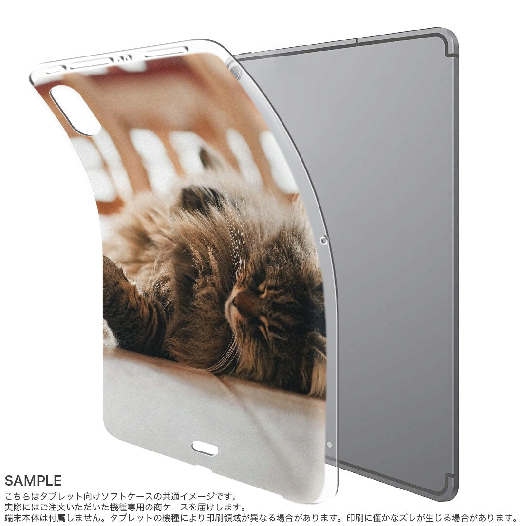スマコレのiPad Pro 11inch 第1世代 2018年 アイパッドプロ 11インチ タブレットケース タブレットカバー TPU ソフトケース A1980 A2013 A1934 A1979 002601 猫　動物　写真｜アングル2