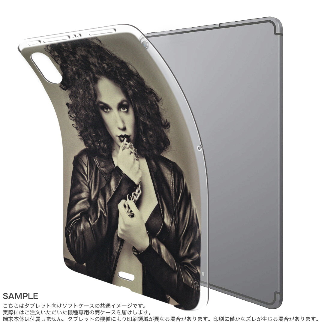 iPad Pro 12.9 第3世代 2019年版 用 ケース ソフト TPUケース A1876 A2014 A1895 対応 タブレットケース タブレットカバー 012690 女性　　写真 2