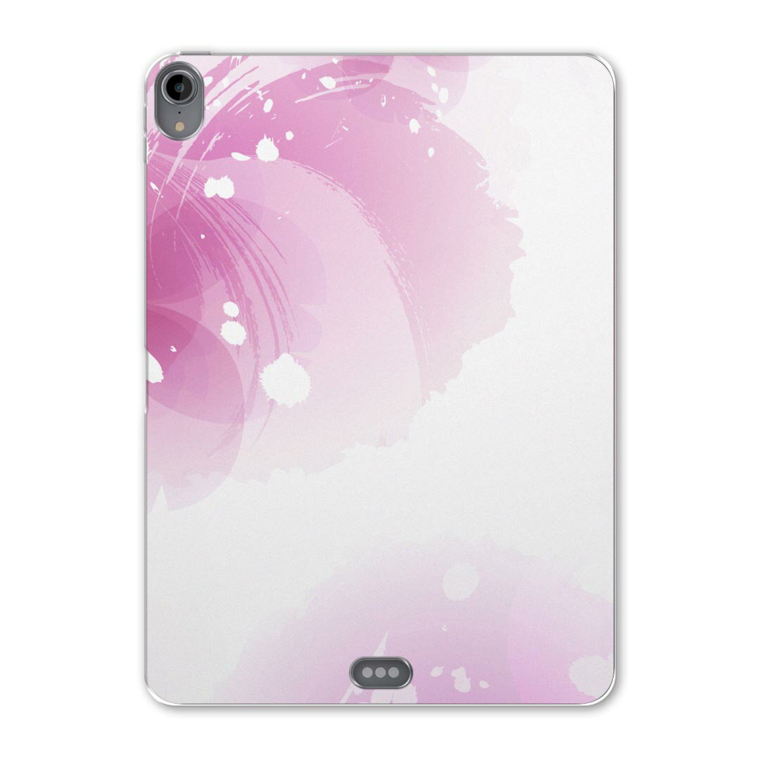 iPad Pro 12.9 第3世代 2019年版 用 ケース ソフト TPUケース A1876 A2014 A1895 対応 タブレットケース タブレットカバー 002144 クール 花　フラワー　ピンク