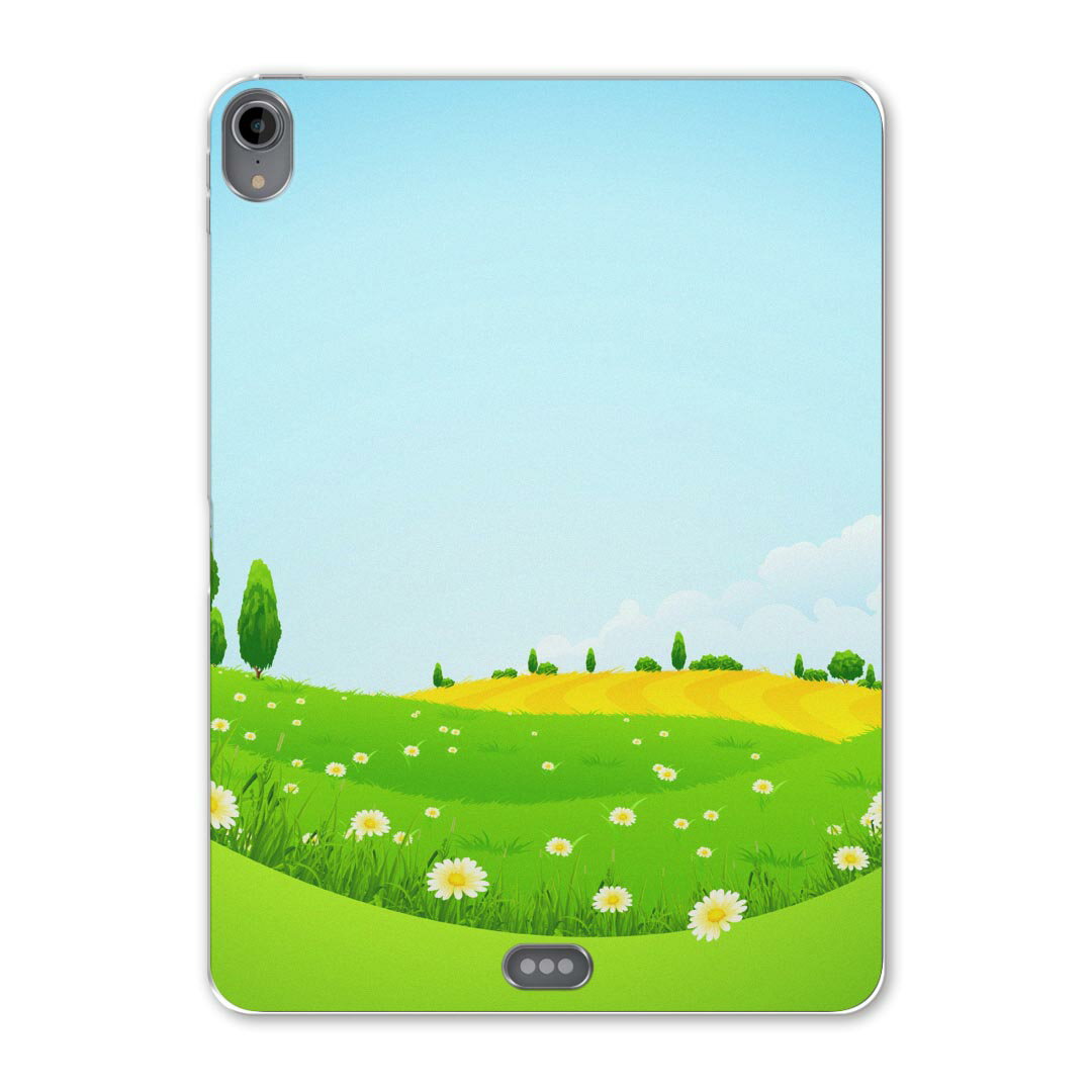 iPad Pro 12.9 第3世代 2019年版 用 ケース ソフト TPUケース A1876 A2014 A1895 対応 タブレットケース タブレットカバー 002547 フラワー 景色 風景 イラスト