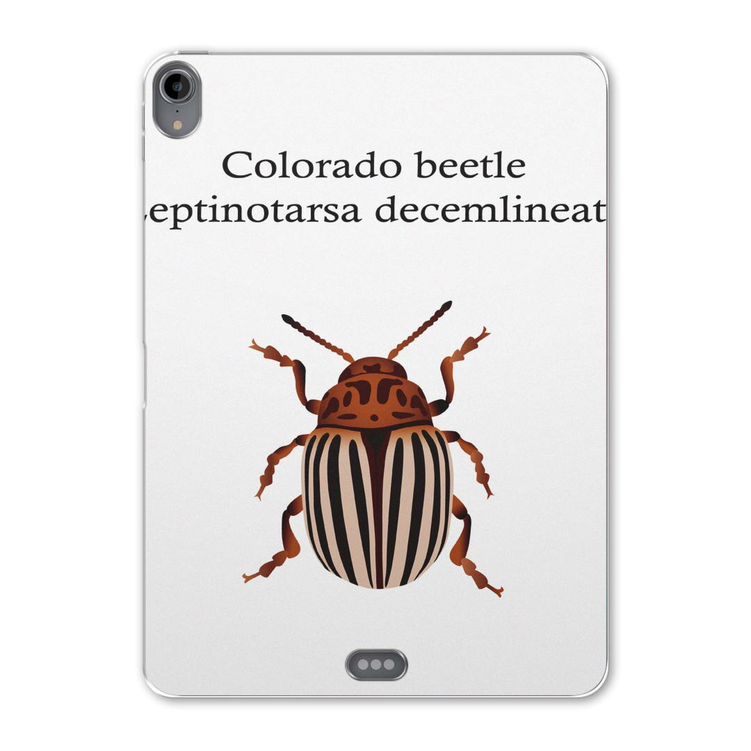 iPad Pro 11 第1世代 2018年版 用 ケース ソフト TPUケース A1980 A2013 A1934 対応 タブレットケース タブレットカバー 020022 虫 虫 colorado beetle コロラドハムシ