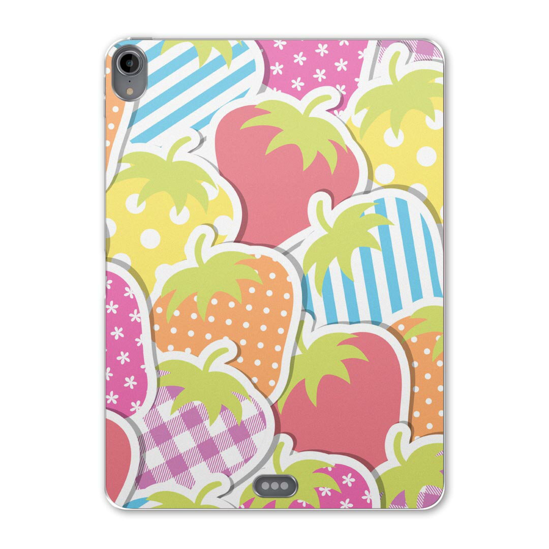 iPad Pro 11inch 第1世代 2018年 アイパッドプロ 11インチ タブレットケース タブレットカバー TPU ソフトケース A1980 A2013 A1934 A1979 005165 苺 カラフル ポップ
