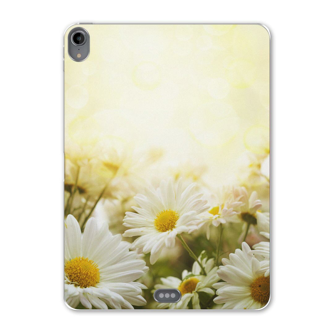 iPad Pro 12.9 第3世代 2019年版 用 ケース ソフト TPUケース A1876 A2014 A1895 対応 タブレットケース タブレットカバー 005332 フラワー 白　花　フラワー