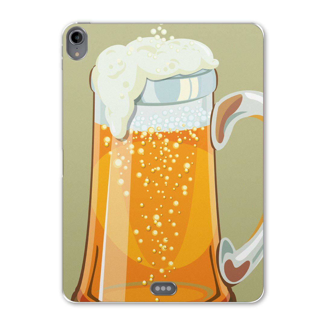 iPad Pro 12.9 第3世代 2019年版 用 ケース ソフト TPUケース A1876 A2014 A1895 対応 タブレットケース タブレットカバー 005499 その他 ビール　飲み物　イラスト