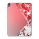 iPad Pro 11inch 第1世代 2018年 アイパッドプロ 11インチ タブレットケース タブレットカバー TPU ソフトケース A1980 A2013 A1934 A1979 005630 雪 結晶 赤 レッド(2)