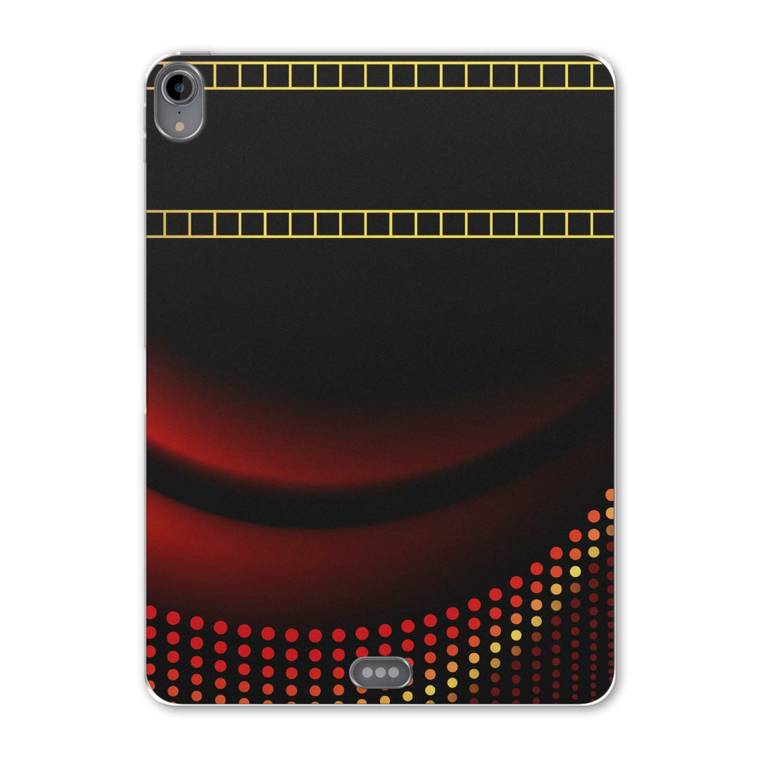 iPad Pro 12.9 第3世代 2019年版 用 ケース ソフト TPUケース A1876 A2014 A1895 対応 タブレットケース タブレットカバー 005885 ラグジュアリー 赤　レッド　デジタル