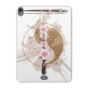 iPad Pro 12.9 第3世代 2019年版 用 ケース ソフト TPUケース A1876 A2014 A1895 対応 タブレットケース タブレットカバー 006137 ラグジュアリー クール 和風 和柄 花 フラワー(2)