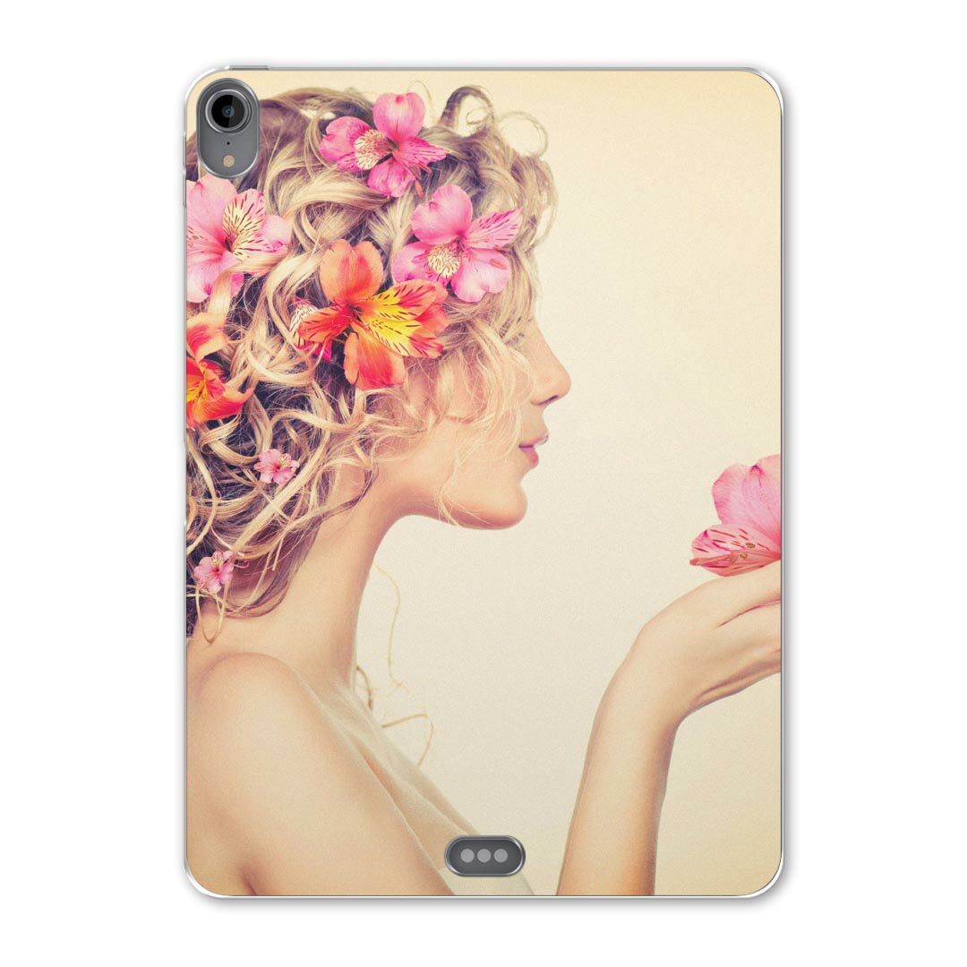 iPad Pro 11inch 第1世代 2018年 アイパッドプロ 11インチ タブレットケース タブレットカバー TPU ソフトケース A1980 A2013 A1934 A1979 006858 写真　人物 花　フラワー