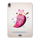 iPad Pro 11inch 第1世代 2018年 アイパッドプロ 11インチ タブレットケース タブレットカバー TPU ソフトケース A1980 A2013 A1934 A1979 008361 ピンク 兎 うさぎ イラスト ハート