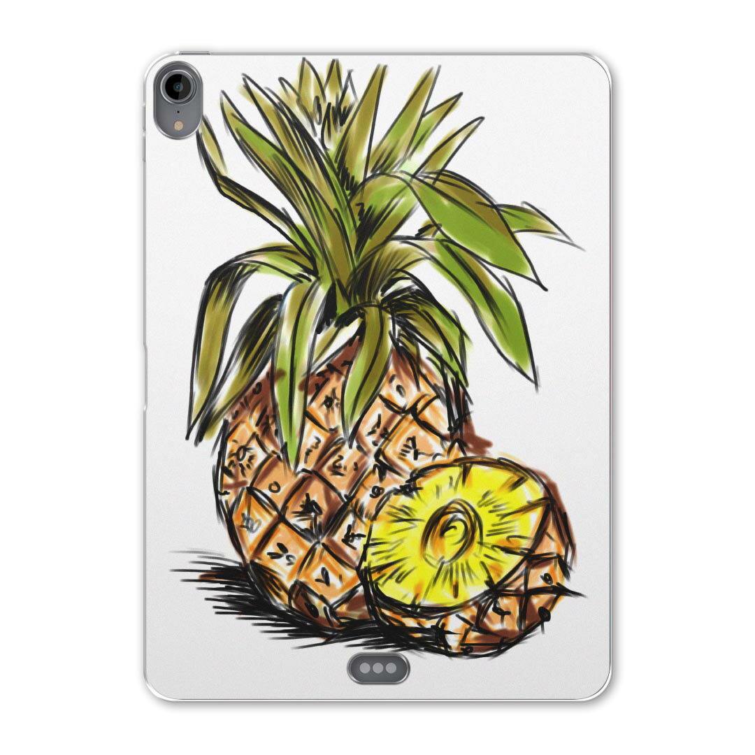 iPad Pro 12.9 第3世代 2019年版 用 ケース ソフト TPUケース A1876 A2014 A1895 対応 タブレットケース タブレットカバー 009147 果物　イラスト