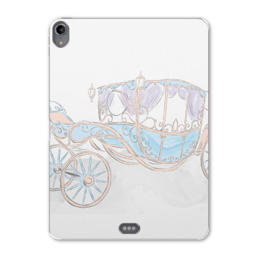 iPad Pro 11inch 第1世代 2018年 アイパッドプロ 11インチ タブレットケース タブレットカバー TPU ソフトケース A1980 A2013 A1934 A1979 010779 馬車　パステル　姫