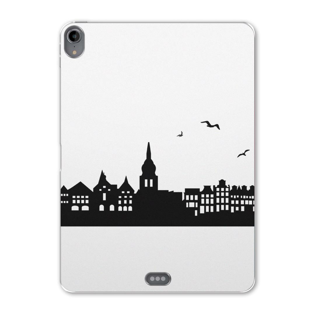 iPad Pro 12.9 第3世代 2019年版 用 ケース ソフト TPUケース A1876 A2014 A1895 対応 タブレットケース タブレットカバー 010976 風景　白　黒