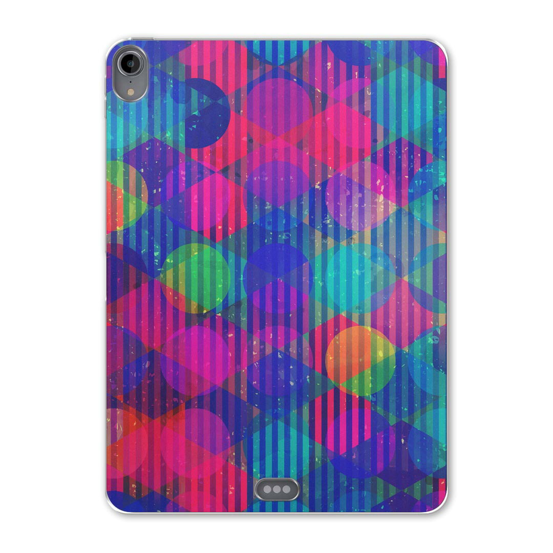 iPad Pro 12.9 第3世代 2019年版 用 ケース ソフト TPUケース A1876 A2014 A1895 対応 タブレットケース タブレットカバー 012427 丸　ドット　カラフル