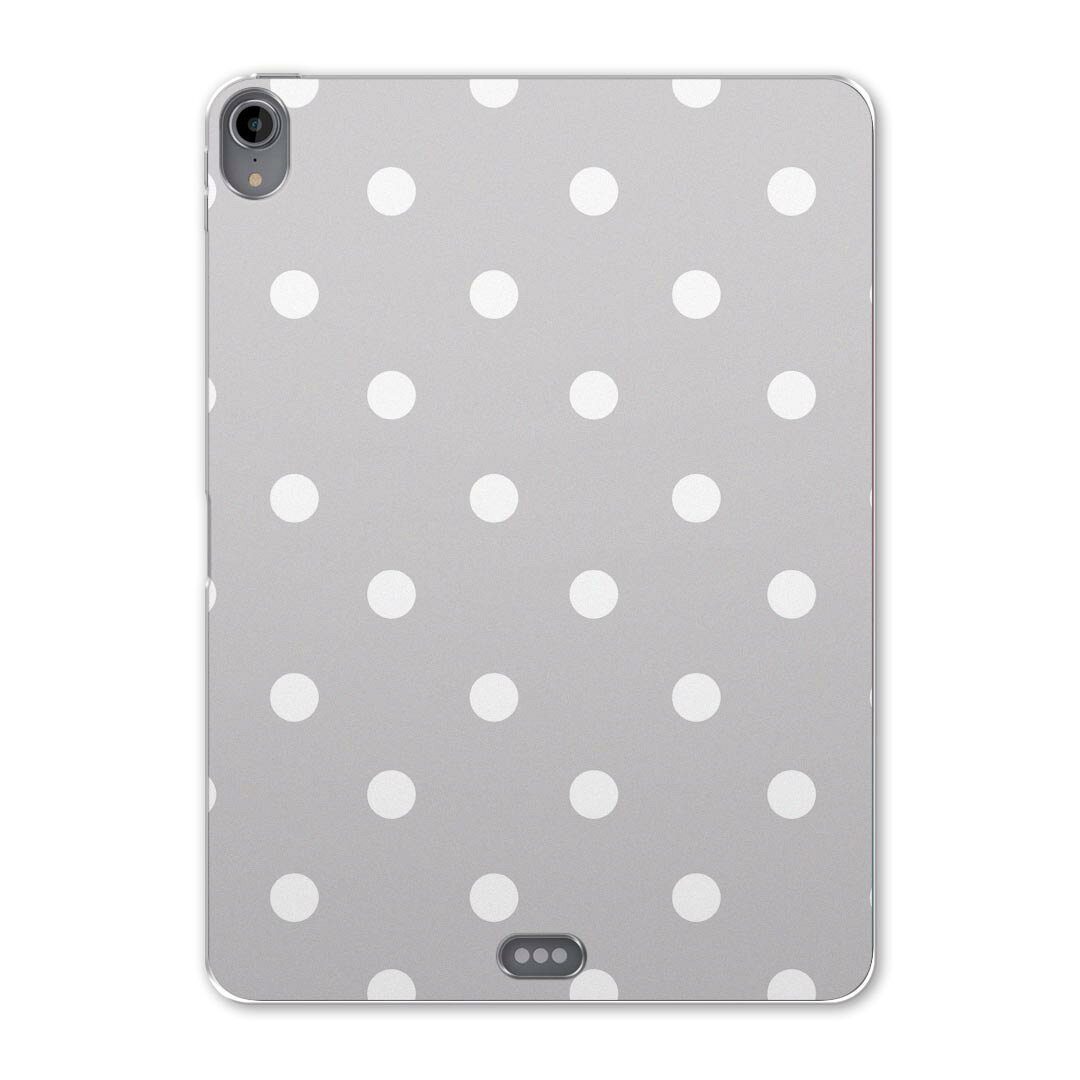 iPad Pro 11inch 第1世代 2018年 アイパッドプロ 11インチ タブレットケース タブレットカバー TPU ソフトケース A1980 A2013 A1934 A1979 012565 ドット　水玉　グレー
