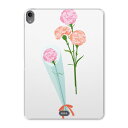 iPad Pro 11inch 第1世代 2018年 アイパッドプロ 11インチ タブレットケース タブレットカバー TPU ソフトケース A1980 A2013 A1934 A1979 012916 母の日 カーネーション 花