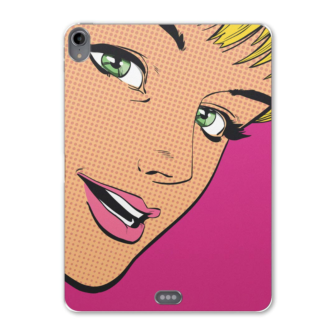 iPad Pro 11inch 第1世代 2018年 アイパッドプロ 11インチ タブレットケース タブレットカバー TPU ソフトケース A1980 A2013 A1934 A1979 013417 女性　イラスト　カラフル