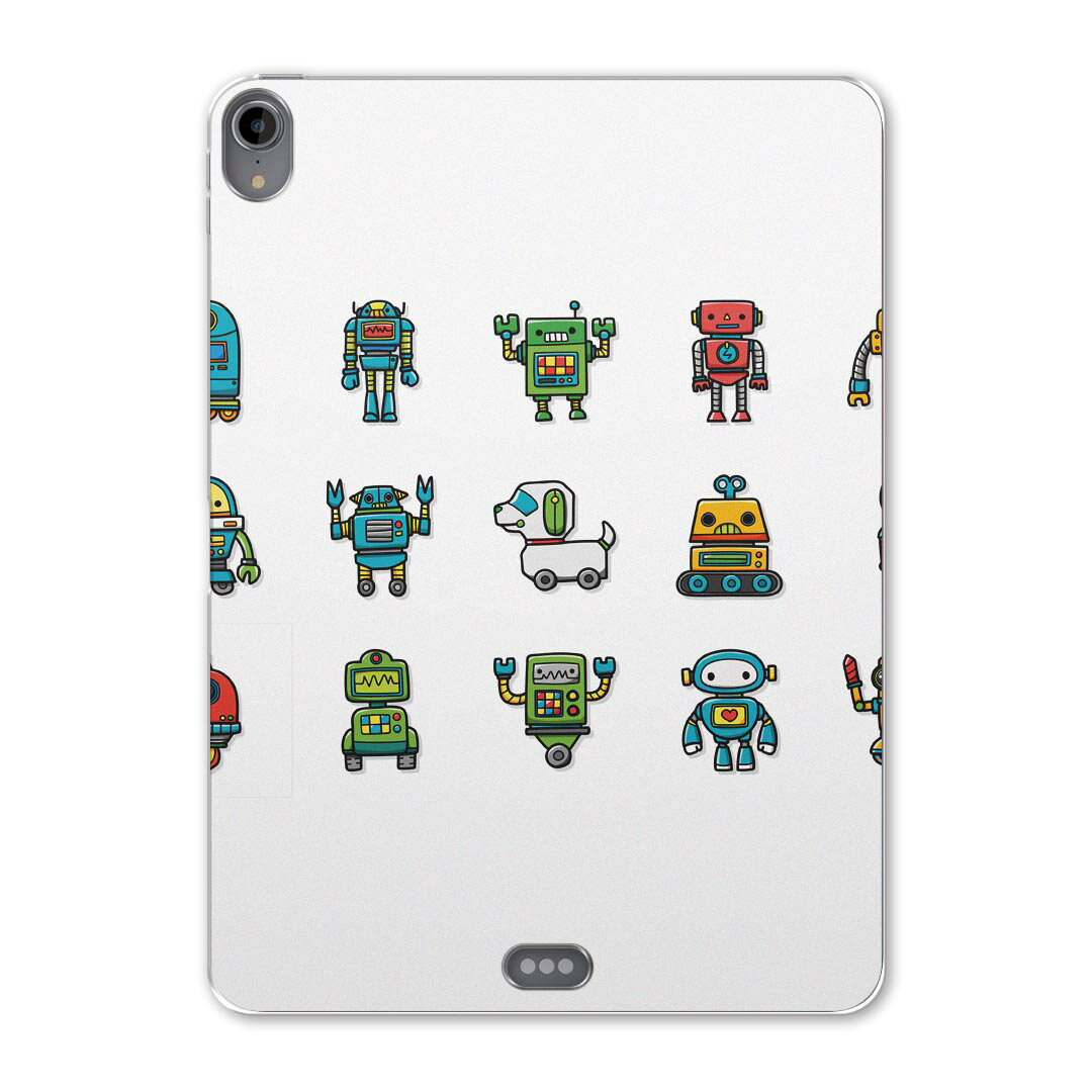 iPad Pro 11inch 第1世代 2018年 アイパッドプロ 11インチ タブレットケース タブレットカバー TPU ソフトケース A1980 A2013 A1934 A1979 013481 ロボット　ロケット　犬