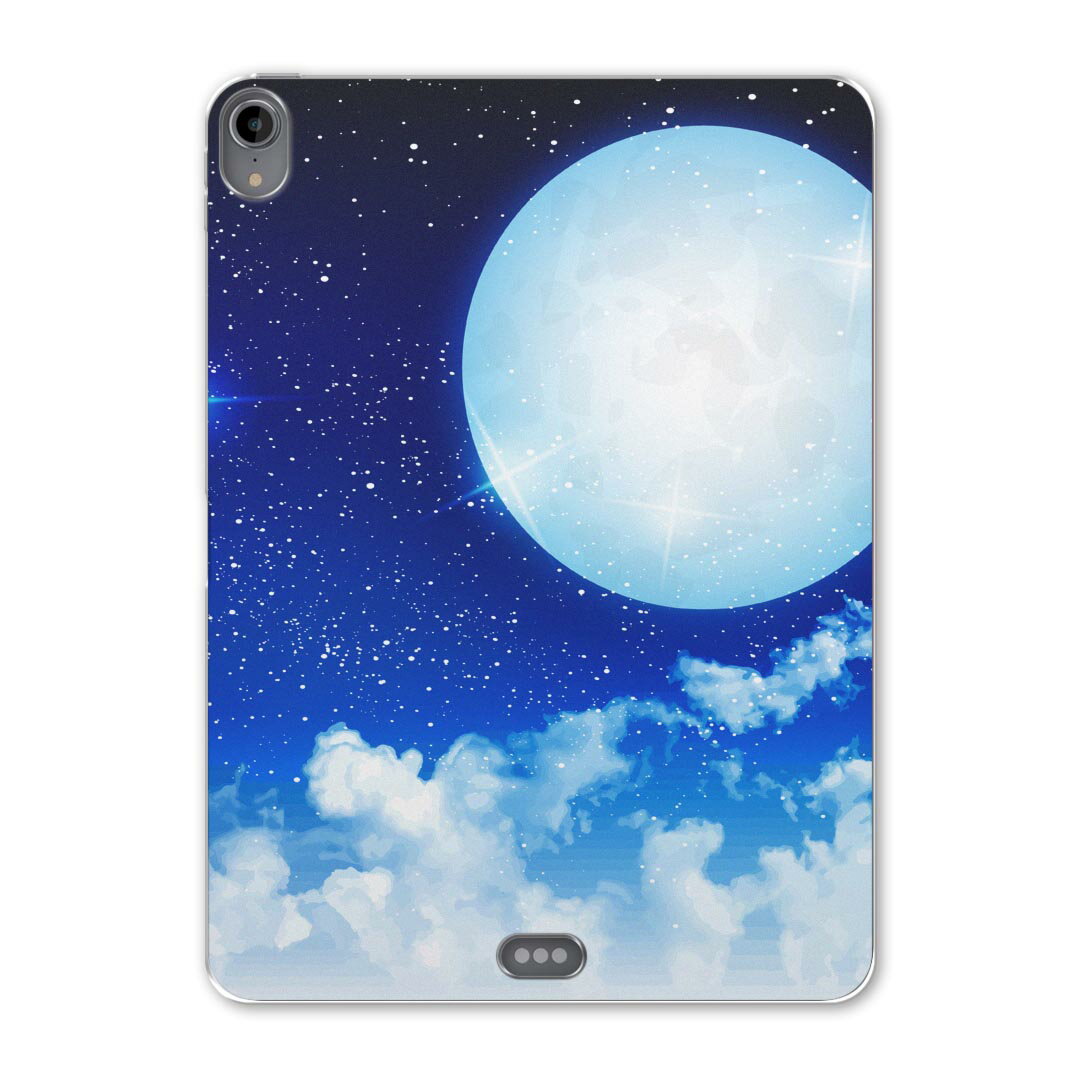iPad Pro 12.9 第3世代 2019年版 用 ケース ソフト TPUケース A1876 A2014 A1895 対応 タブレットケース タブレットカバー 013801 夜空　月　星