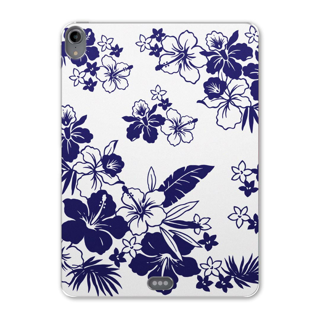 iPad Pro 12.9 第3世代 2019年版 用 ケース ソフト TPUケース A1876 A2014 A1895 対応 タブレットケース タブレットカバー 014103 ハイビスカス　花　リーフ