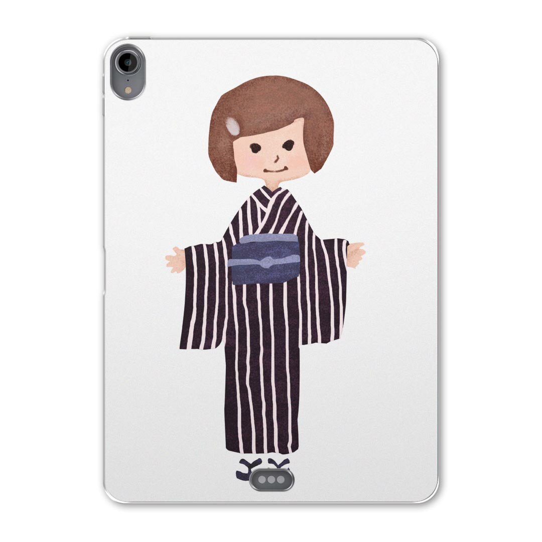 iPad Pro 12.9 第3世代 2019年版 用 ケース ソフト TPUケース A1876 A2014 A1895 対応 タブレットケース タブレットカバー 014681 人物 着物