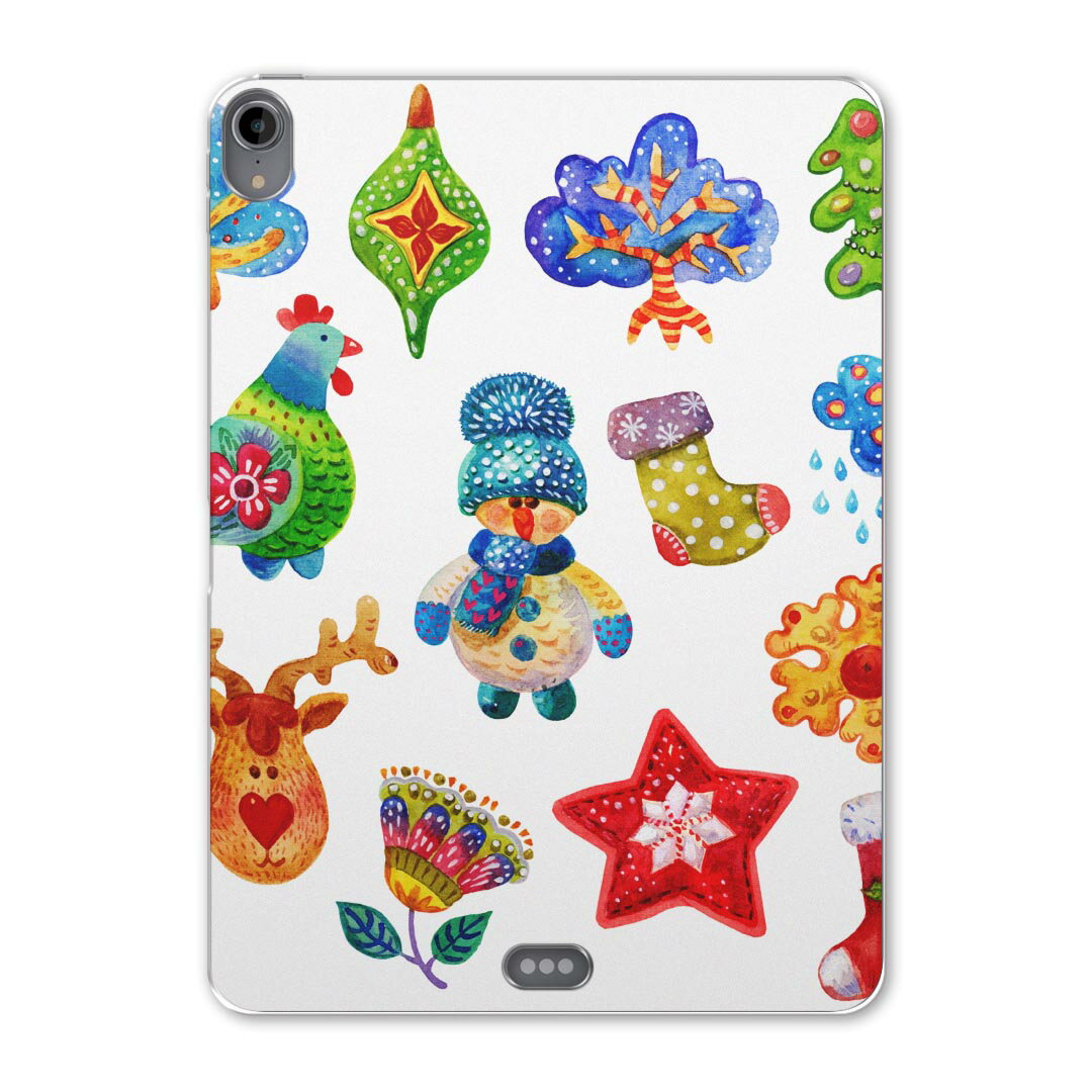 iPad Pro 11inch 第1世代 2018年 アイパッドプロ 11インチ タブレットケース タブレットカバー TPU ソフトケース A1980 A2013 A1934 A1979 014770 クリスマス　冬　かわいい