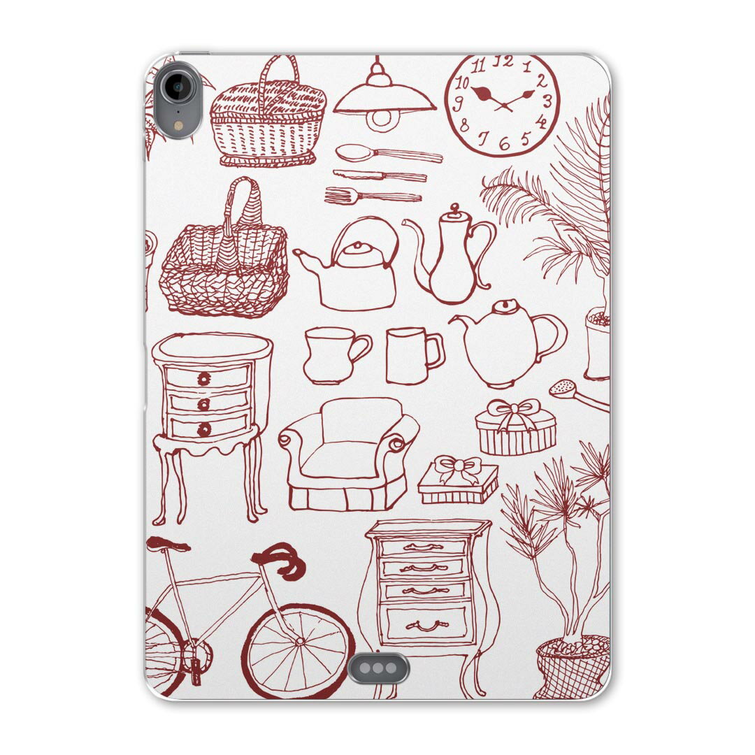 iPad Pro 11inch 第1世代 2018年 アイパッドプロ 11インチ タブレットケース タブレットカバー TPU ソフトケース A1980 A2013 A1934 A1979 014877 家具　イラスト　おしゃれ