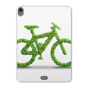iPad Pro 12.9 第3世代 2019年版 用 ケース ソフト TPUケース A1876 A2014 A1895 対応 タブレットケース タブレットカバー 014901 自転車 葉っぱ シルエット