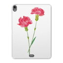 iPad Pro 11inch 第1世代 2018年 アイパッドプロ 11インチ タブレットケース タブレットカバー TPU ソフトケース A1980 A2013 A1934 A1979 015503 カーネーション バラ ピンク 花 植物