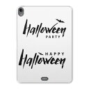 iPad Pro 11inch 第1世代 2018年 アイパッドプロ 11インチ タブレットケース タブレットカバー TPU ソフトケース A1980 A2013 A1934 A1979 015773 ハロウィン 文字 白黒(2)