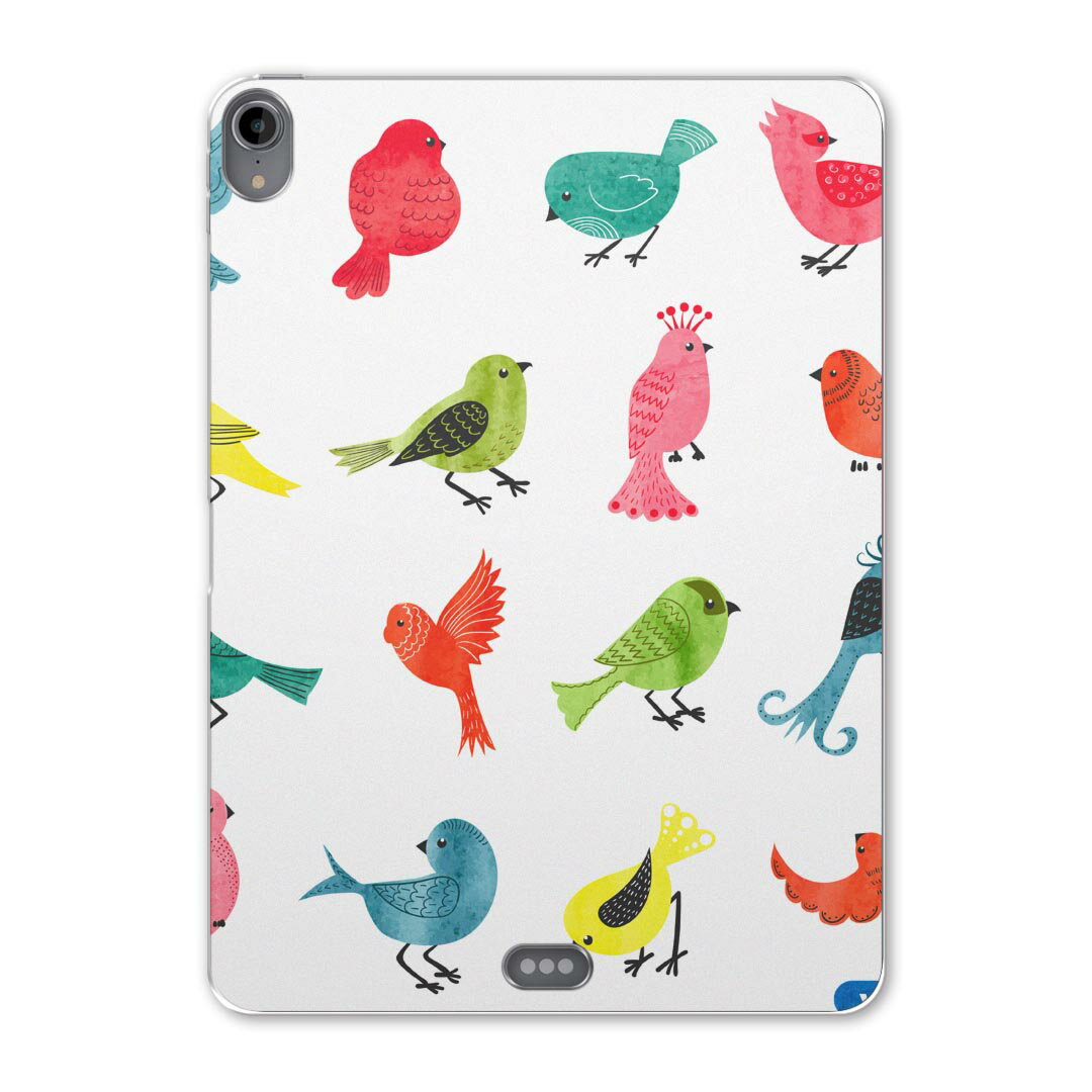 iPad Pro 11inch 第1世代 2018年 アイパッドプロ 11インチ タブレットケース タブレットカバー TPU ソフトケース A1980 A2013 A1934 A1979 015928 とり　鳥　カラフル