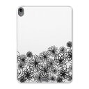 iPad Pro 11inch 第1世代 2018年 アイパッドプロ 11インチ タブレットケース タブレットカバー TPU ソフトケース A1980 A2013 A1934 A1979 015963 花 黒 模様(2)
