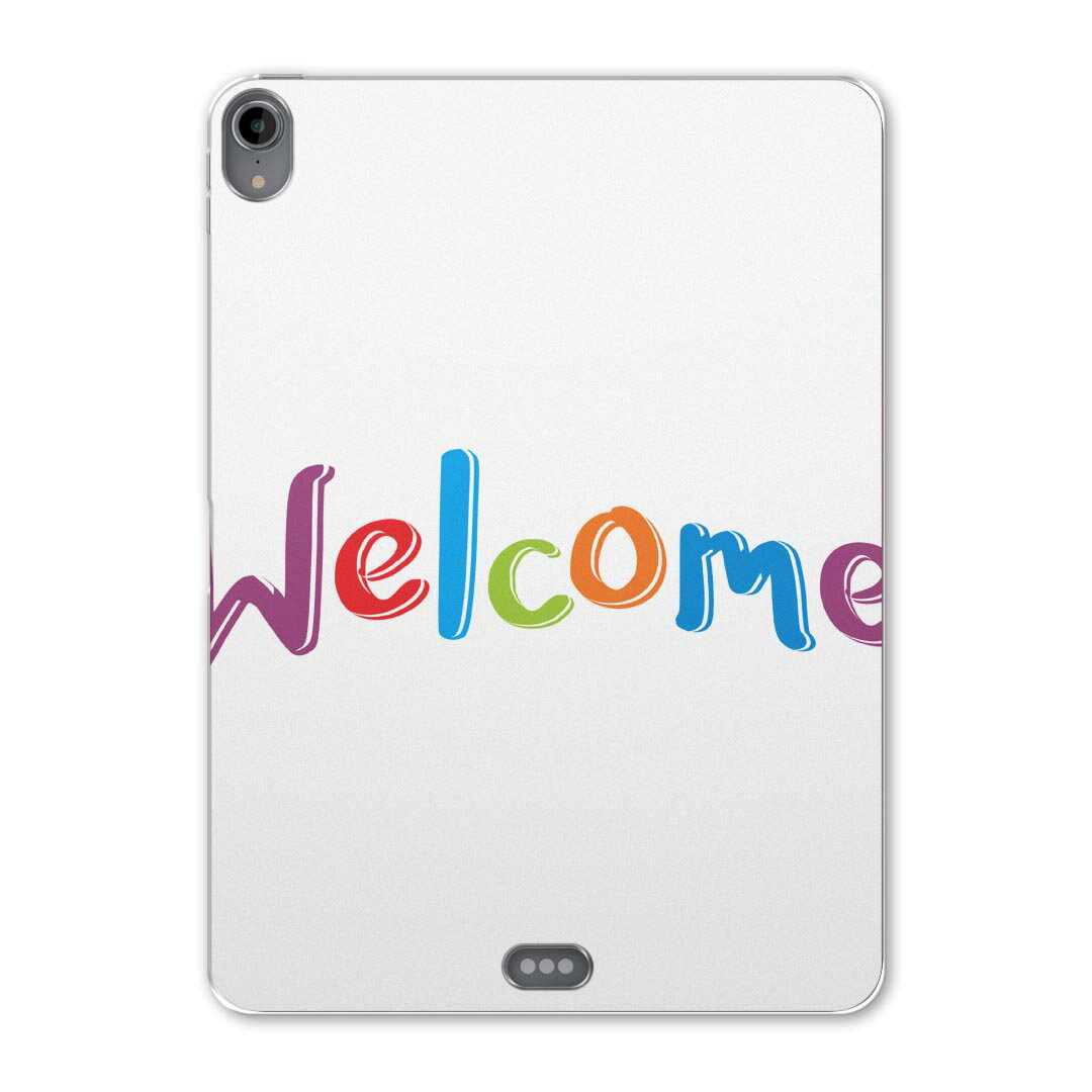 iPad Pro 12.9 第3世代 2019年版 用 ケース ソフト TPUケース A1876 A2014 A1895 対応 タブレットケース タブレットカバー 016431 英語　カラフル