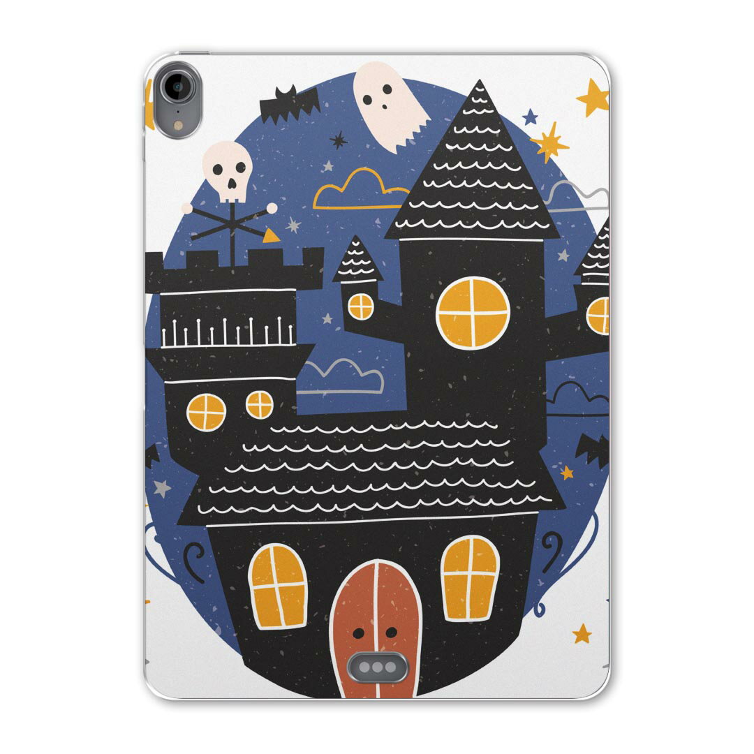 iPad Pro 11 第1世代 2018年版 用 ケース ソフト TPUケース A1980 A2013 A1934 対応 タブレットケース タブレットカバー 017438 ハロウィン　かわいい 屋敷　夜　おばけ