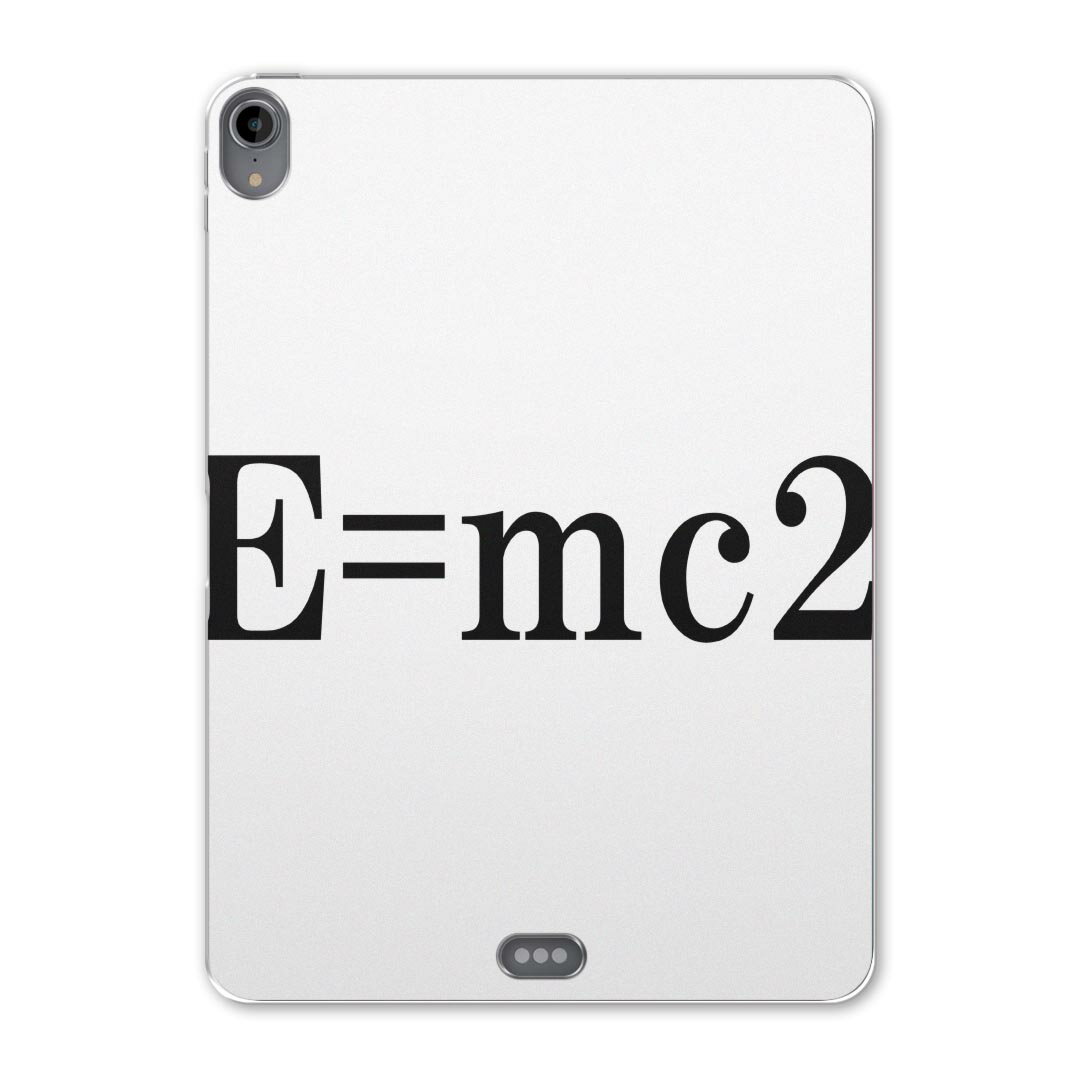 iPad Pro 12.9 第3世代 2019年版 用 ケース ソフト TPUケース A1876 A2014 A1895 対応 タブレットケース タブレットカバー 017700 方程式 アインシュタイン E=mc2 方程式