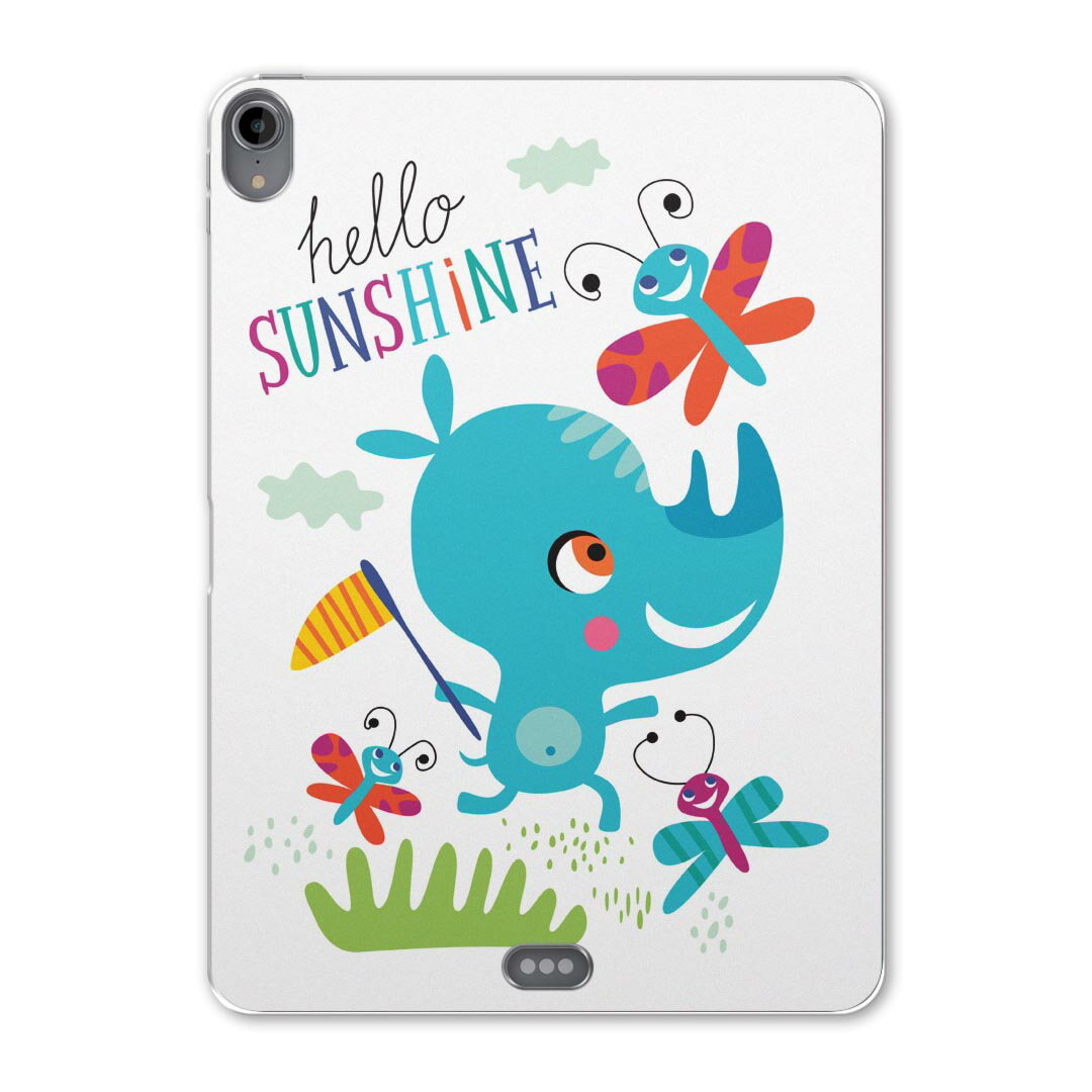 iPad Pro 11 第1世代 2018年版 用 ケース ソフト TPUケース A1980 A2013 A1934 対応 タブレットケース タブレットカバー 019008 イラスト アニマル キッズ