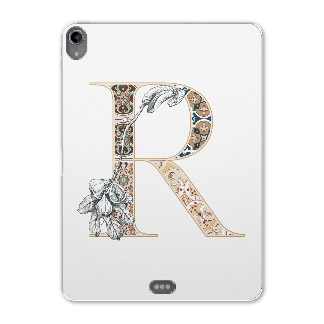 iPad Pro 11 第1世代 2018年版 用 ケース ソフト TPUケース A1980 A2013 A1934 対応 タブレットケース タブレットカバー 019162 フォント 文字 r アルファベット