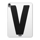 iPad Pro 12.9 第3世代 2019年版 用 ケース ソフト TPUケース A1876 A2014 A1895 対応 タブレットケース タブレットカバー 019202 フォント 文字 v アルファベット(2)