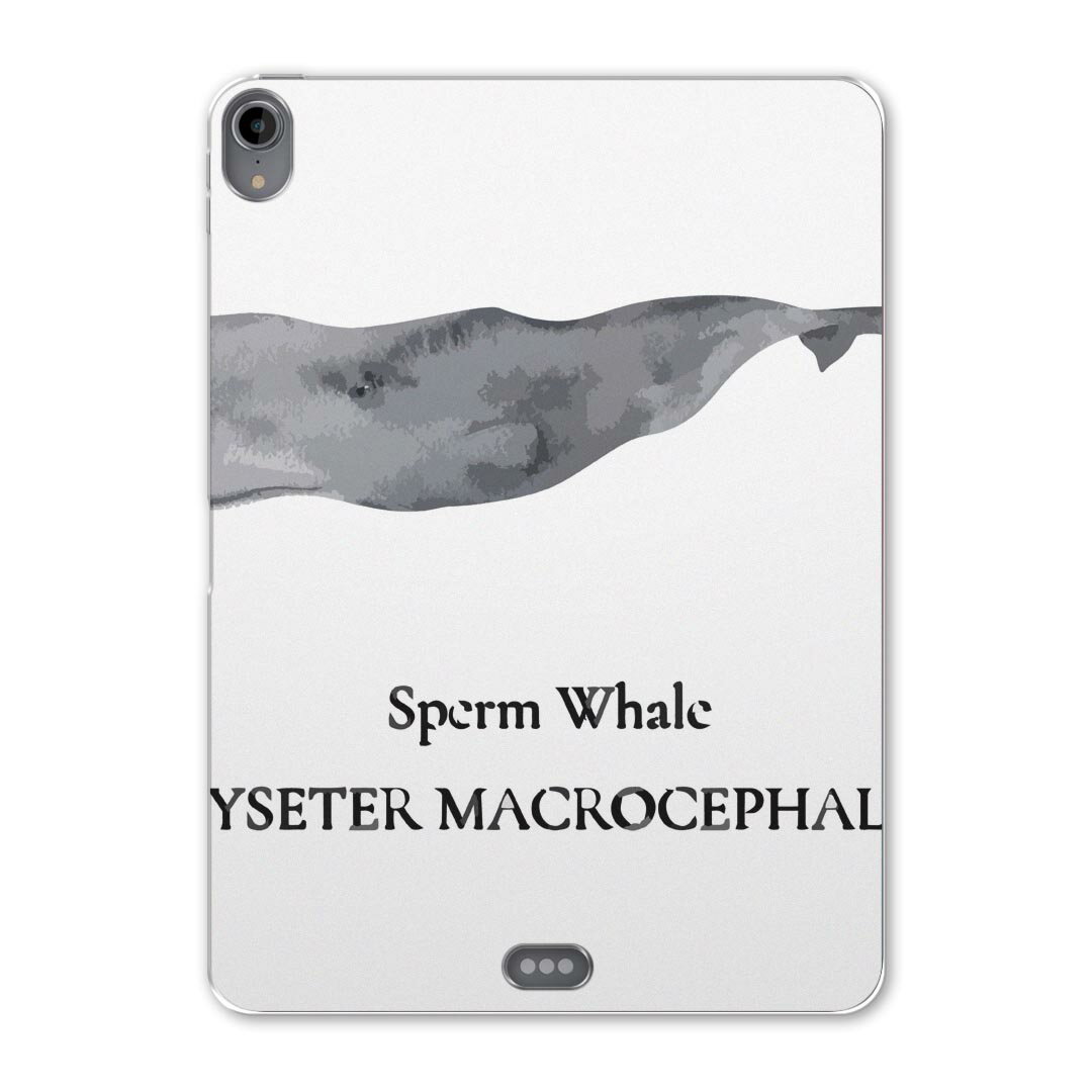 iPad Pro 11 第1世代 2018年版 用 ケース ソフト TPUケース A1980 A2013 A1934 対応 タブレットケース タブレットカバー 019742 デザイン 海の生物 マッコウクジラ sperm whale
