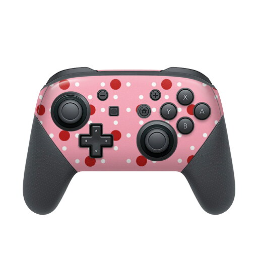 Nintendo Switch 用 PROコントローラ 専用 ニンテンドー スイッチ プロコン 専用 デザインスキンシール 全面セット カバー ケース 保護 フィルム ステッカー デコ アクセサリー 000096 水玉 ドット ピンク 赤 Nintendo Switch 用 PROコントローラ 専用 ニンテンドー スイッチ プロコン 専用 デザインスキンシール 全面セット カバー ケース 保護 フィルム ステッカー デコ アクセサリー 000096 水玉 ドット ピンク 赤