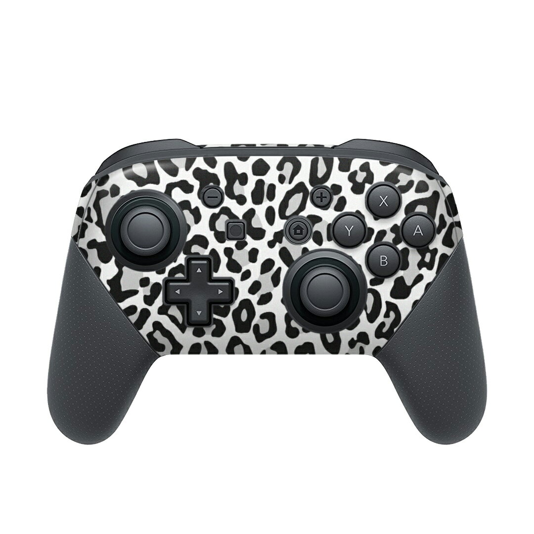 Nintendo Switch 用 PROコントローラ 専用 ニンテンドー スイッチ プロコン 専用 デザインスキンシール 全面セット カバー ケース 保護 フィルム ステッカー デコ アクセサリー 000844 ヒョウ柄