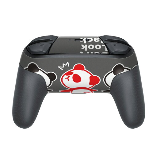 Nintendo Switch 用 PROコントローラ 専用 ニンテンドー スイッチ プロコン 専用 デザインスキンシール 全面セット カバー ケース 保護 フィルム ステッカー デコ アクセサリー 000955 パンダ イラスト