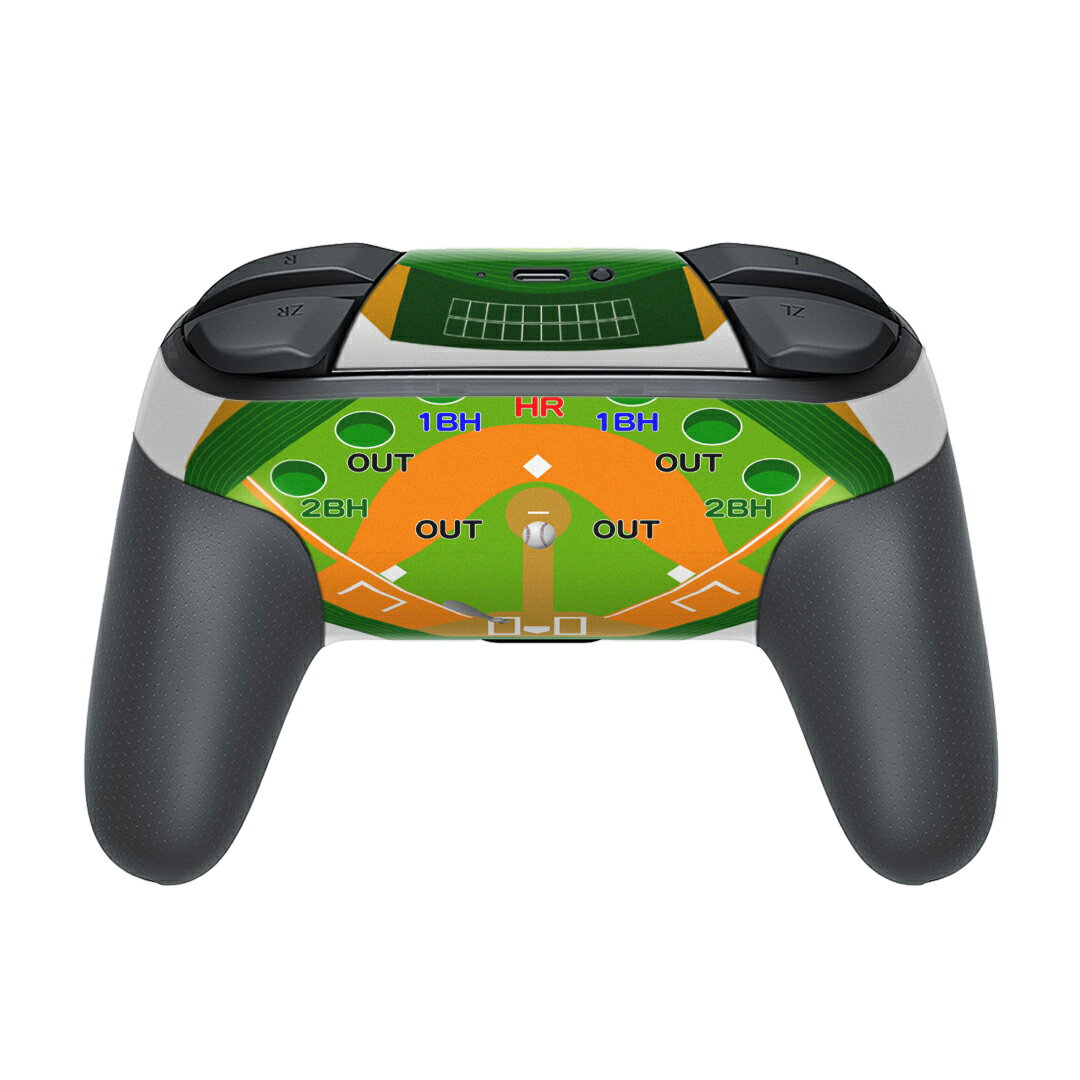 Nintendo Switch 用 PROコントローラ 専用 ニンテンドー スイッチ プロコン 専用 デザインスキンシール 全面セット カバー ケース 保護 フィルム ステッカー デコ アクセサリー 001132 野球　おもちゃ