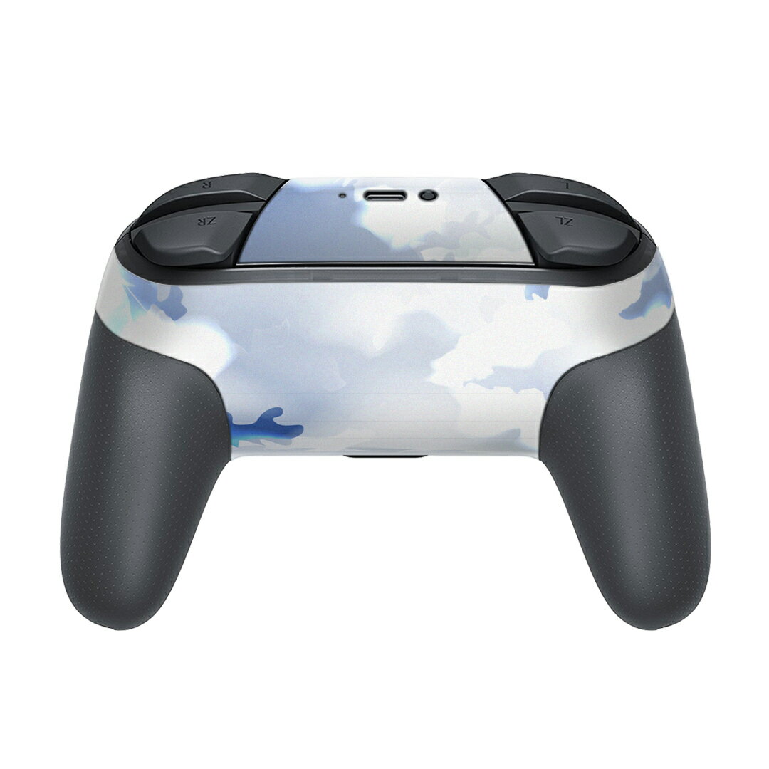 Nintendo Switch 用 PROコントローラ 専用 ニンテンドー スイッチ プロコン 専用 デザインスキンシール 全面セット カバー ケース 保護 フィルム ステッカー デコ アクセサリー 001403 雲　太陽