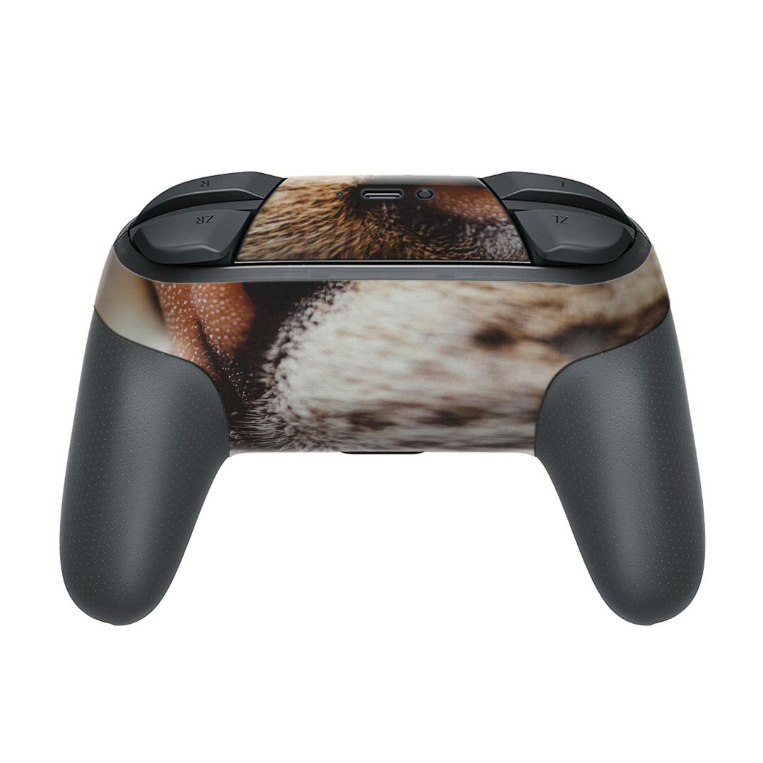 Nintendo Switch 用 PROコントローラ 専用 ニンテンドー スイッチ プロコン 専用 デザインスキンシール 全面セット カバー ケース 保護 フィルム ステッカー デコ アクセサリー 023091 猫　ねこ　動物　写真