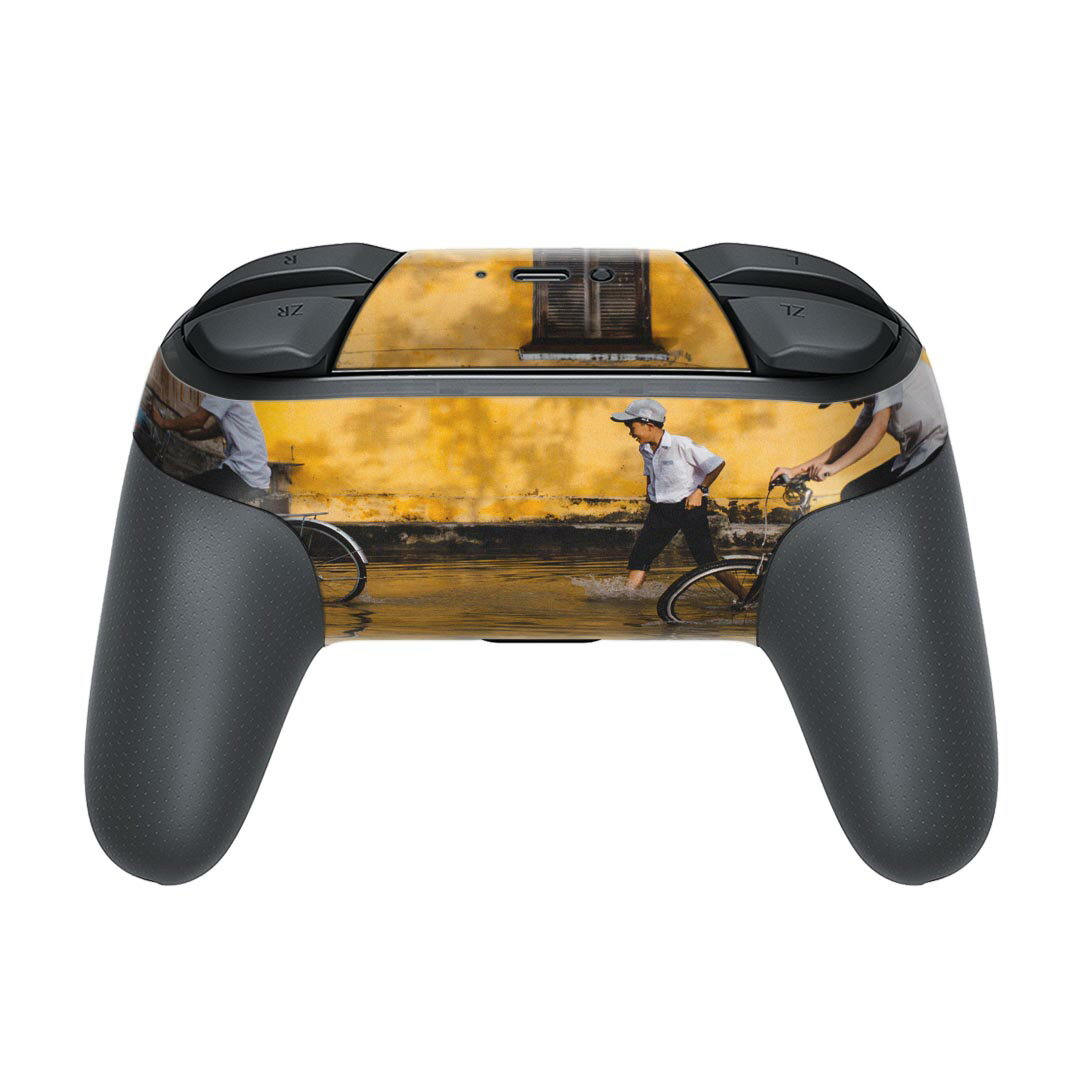 Nintendo Switch 用 PROコントローラ 専用 ニンテンドー スイッチ プロコン 専用 デザインスキンシール 全面セット カバー ケース 保護 フィルム ステッカー デコ アクセサリー 023113 風景　人物　写真