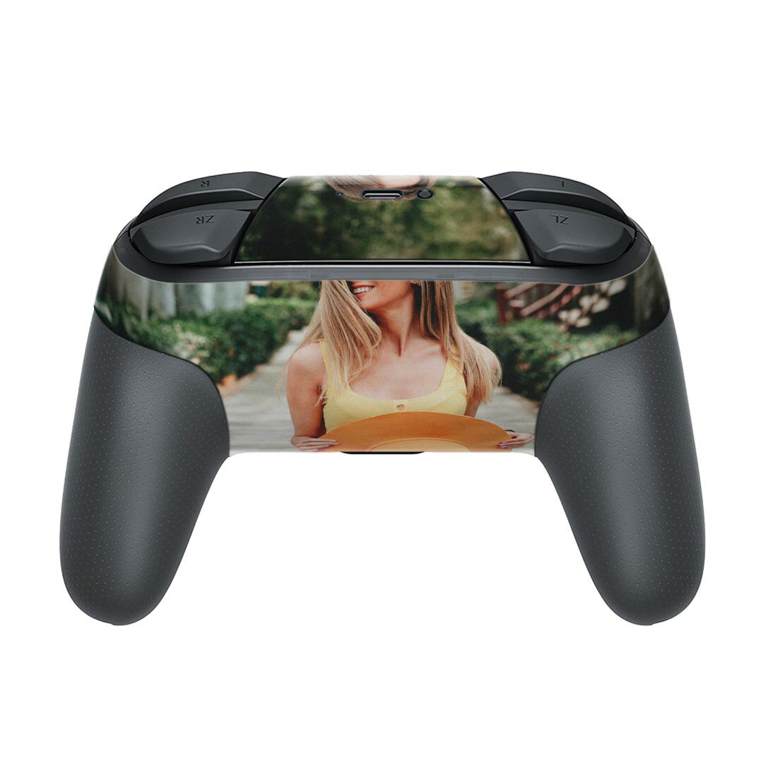 Nintendo Switch 用 PROコントローラ 専用 ニンテンドー スイッチ プロコン 専用 デザインスキンシール 全面セット カバー ケース 保護 フィルム ステッカー デコ アクセサリー 023266 人物　風景　写真