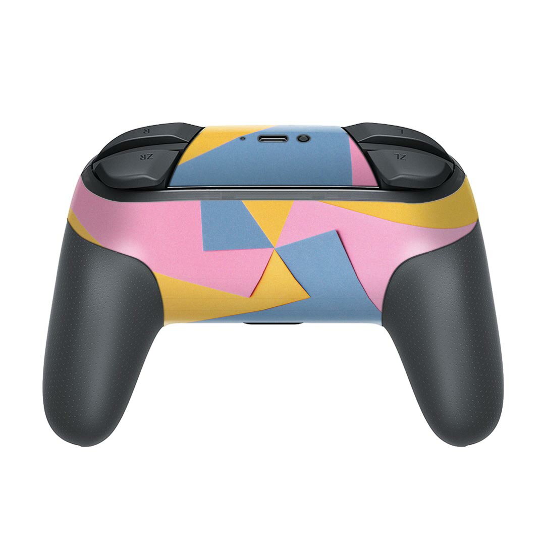 Nintendo Switch 用 PROコントローラ 専用 ニンテンドー スイッチ プロコン 専用 デザインスキンシール 全面セット カバー ケース 保護 フィルム ステッカー デコ アクセサリー 023630 配色　模様　柄