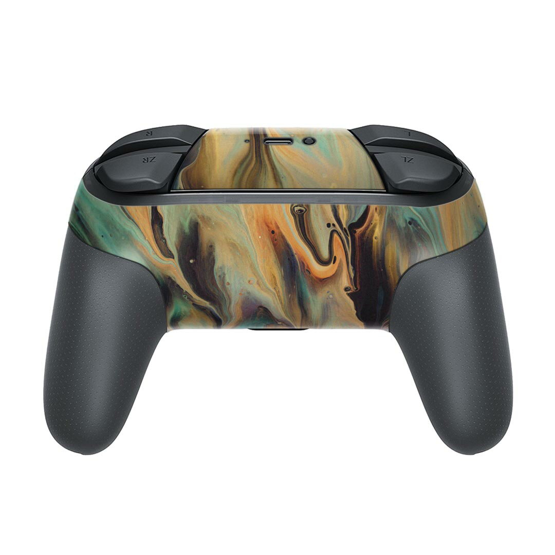 Nintendo Switch 用 PROコントローラ 専用 ニンテンドー スイッチ プロコン 専用 デザインスキンシール 全面セット カバー ケース 保護 フィルム ステッカー デコ アクセサリー 023636 ペイント　柄　模様