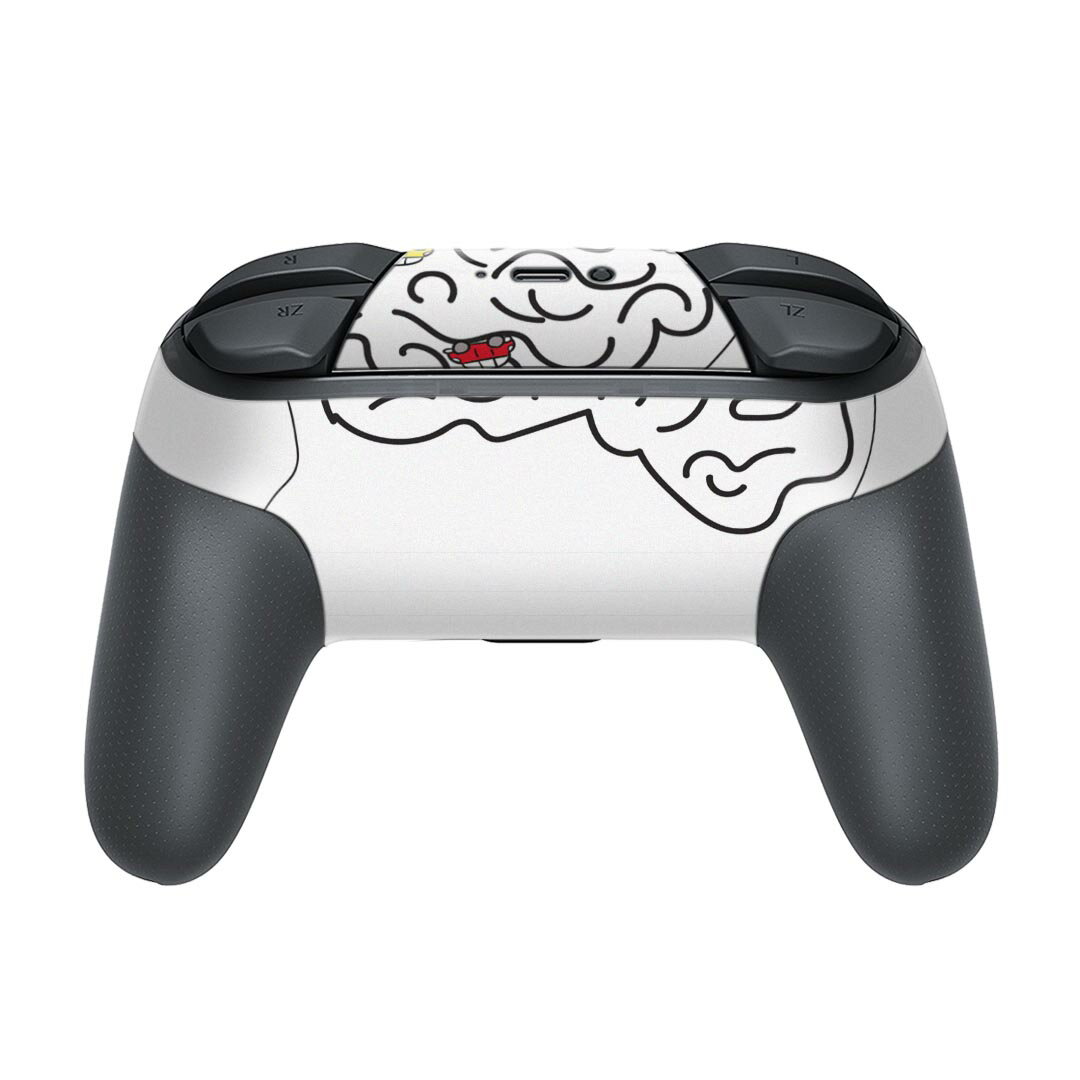 Nintendo Switch 用 PROコントローラ 専用 ニンテンドー スイッチ プロコン 専用 デザインスキンシール 全面セット カバー ケース 保護 フィルム ステッカー デコ アクセサリー 023882 車　迷路　イラスト