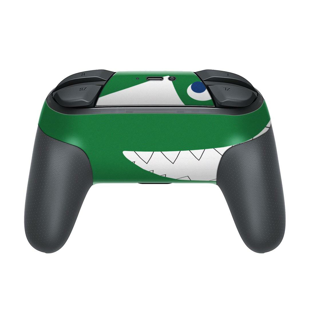 Nintendo Switch 用 PROコントローラ 専用 ニンテンドー スイッチ プロコン 専用 デザインスキンシール 全面セット カバー ケース 保護 フィルム ステッカー デコ アクセサリー 026179 動物　ワニ